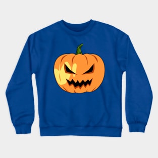 Halloween Creepy Pumpkin Face Crewneck Sweatshirt